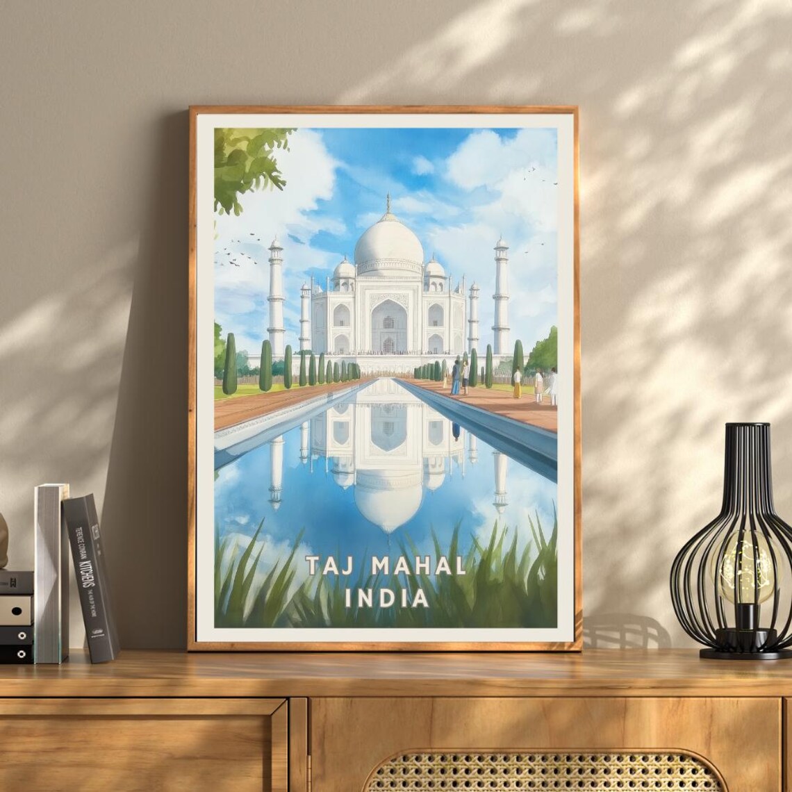 Taj Mahal India, Iconic Landmark Travel Poster - Image 3