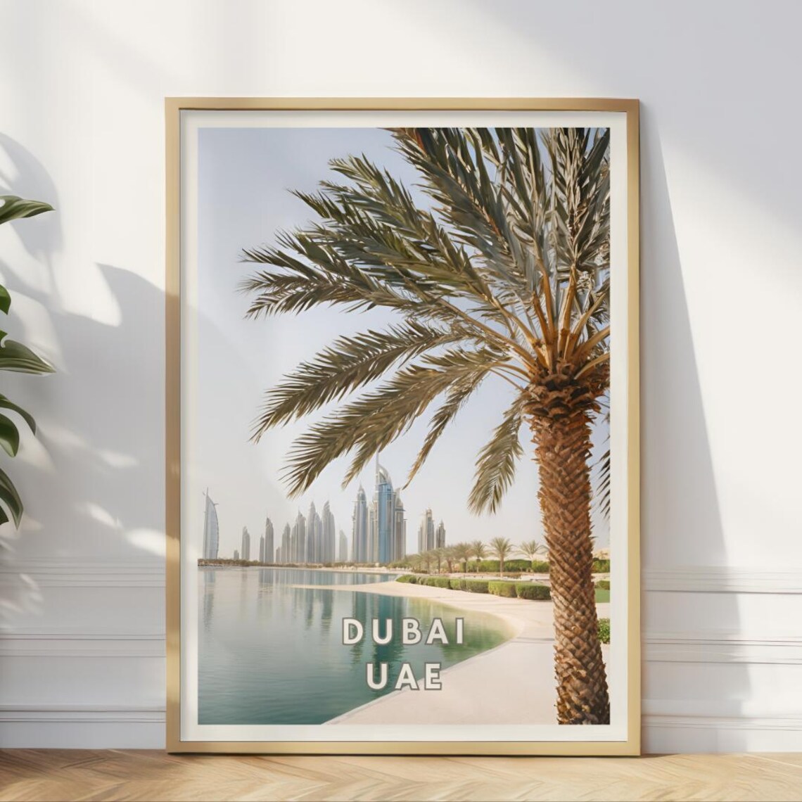 Dubai Uae Luxury City Art Print, Travel Poster