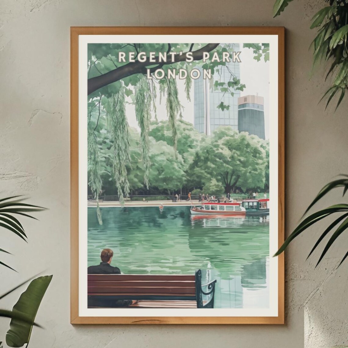 Regents Park London, Vintage Cityscape Art Print - Image 2
