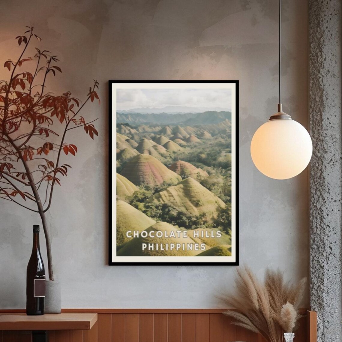 Chocolate Hills Philippines Poster, Bohol Landscape - Image 3
