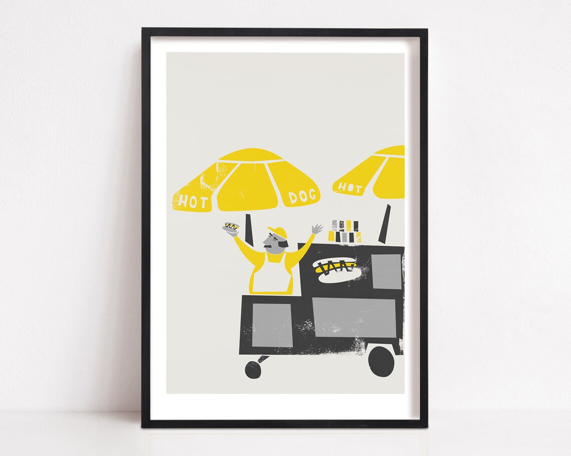 Hot Dog Cart - Mid Century Kitchen Decor Ideas