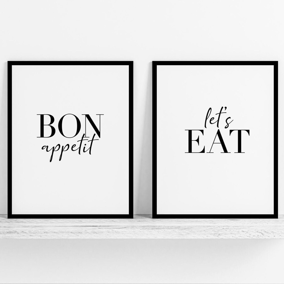 Bon Appetit Lets Eat Kitchen Sign, Farmhouse Art Print - Image 2