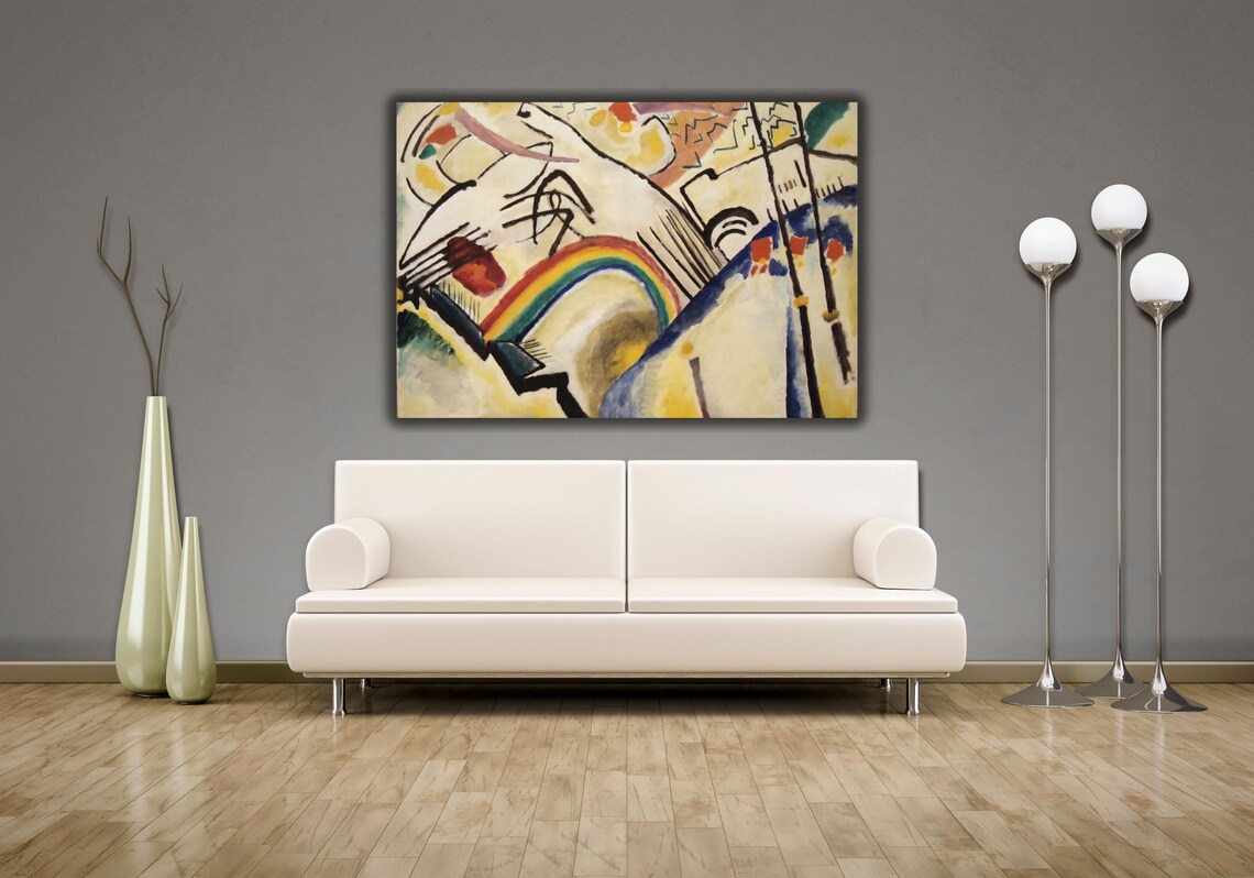 Kandinsky Cosaques Poster Print Wassily Kandinsky Cossacks 1910 Wall Art Reproduction Print Modern Wall Art Print Expressionism Art - Image 3