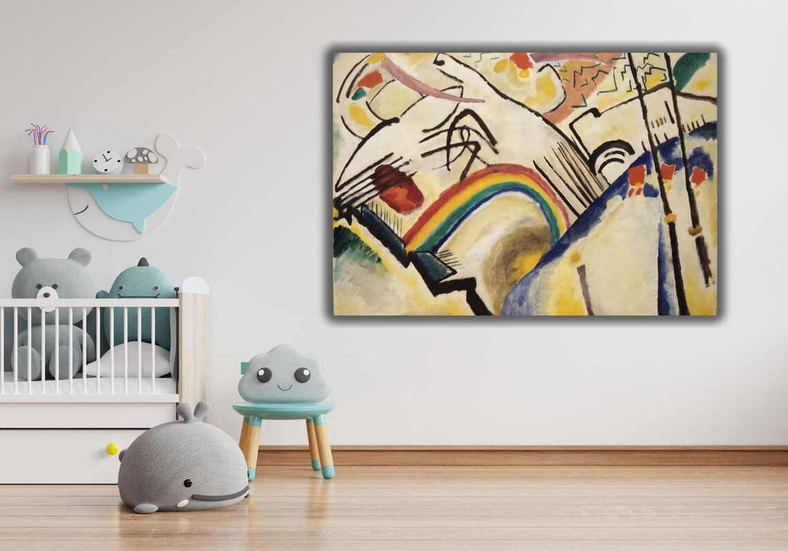 Kandinsky Cosaques Poster Print Wassily Kandinsky Cossacks 1910 Wall Art Reproduction Print Modern Wall Art Print Expressionism Art - Image 2