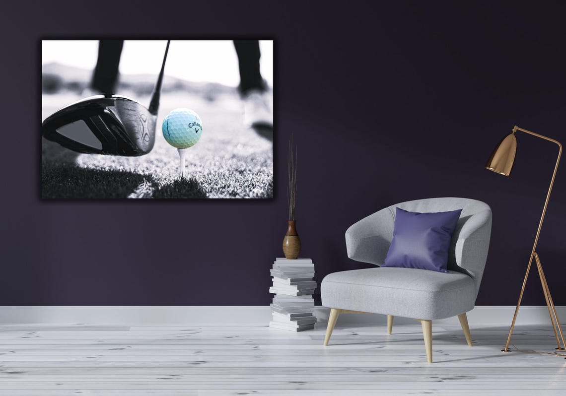 Callaway Golf Ball On Tee Driver Swing Dramatic Sports Photo Poster - Image 3