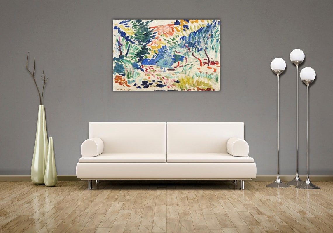 Henri Matisse Fauvist Landscape Bold Wild Color Brushstroke Art Poster - Image 2