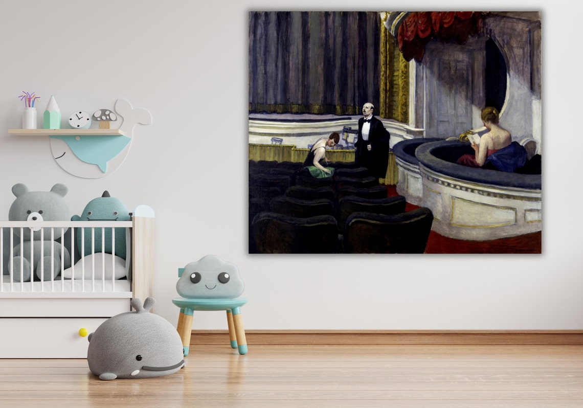 Edward Hopper New York Movie 1939 Theater Usherette Painting Poster - Image 3