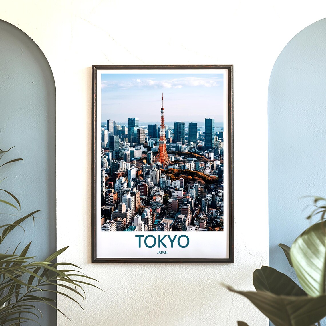 Tokyo Tower Aerial City Skyline in Daylight Japan Travel Poster - Image 3