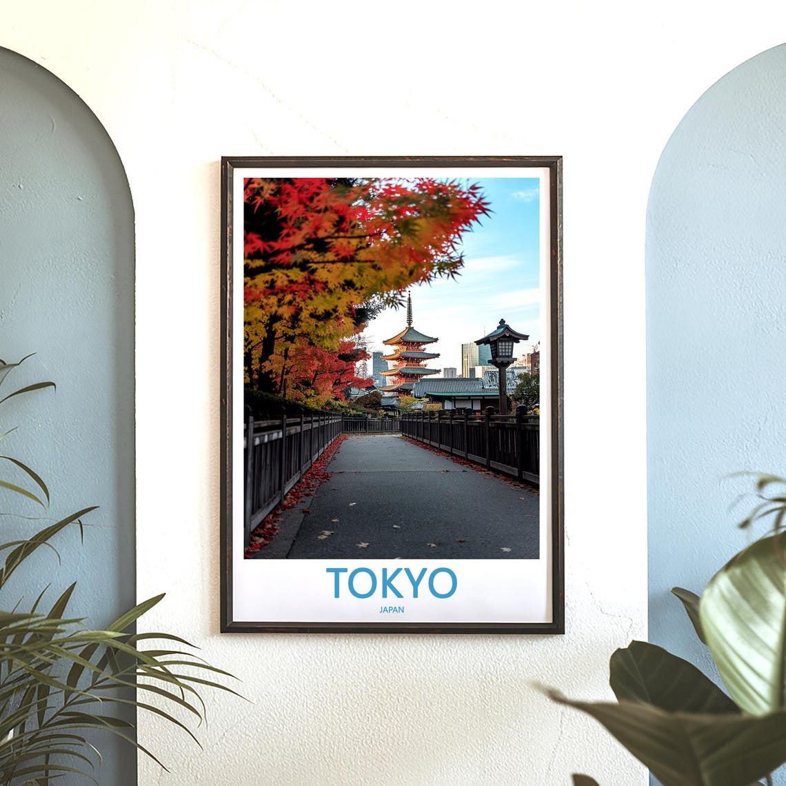 Tokyo Print Wall Art Tokyo Japan Travel Art Print Tokyo Hanging Wall Decor Tokyo Poster Prints Home Decor Tokyo Japan Poster Travel Gift Art - Image 3
