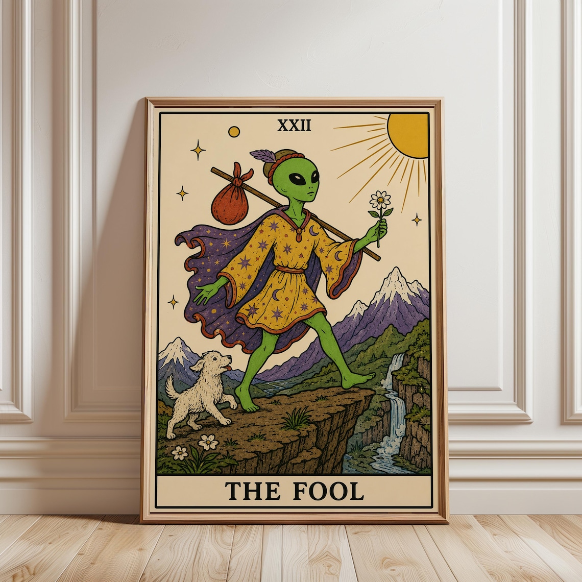 Fool Tarot, Celestial Poster Print