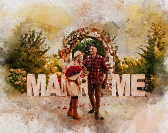 Engagement Portrait Custom Engagement Gift Couples Gift Personalized For Couples Bridal Shower Gift Personalized Gift Wedding Giftart