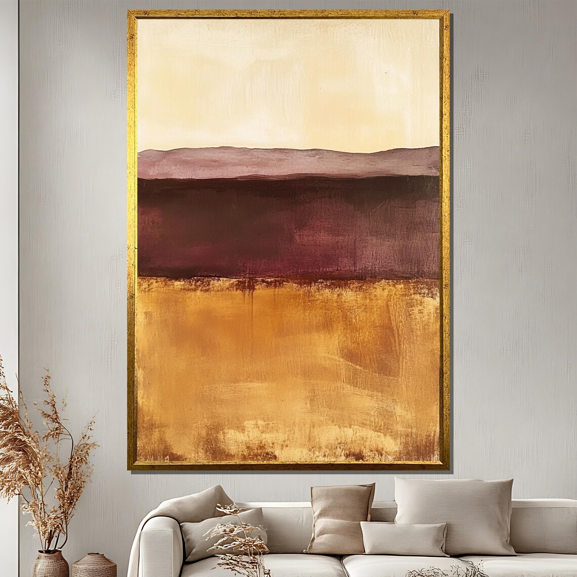 Mark Rothko Abstract Painting, Neutral Color Field