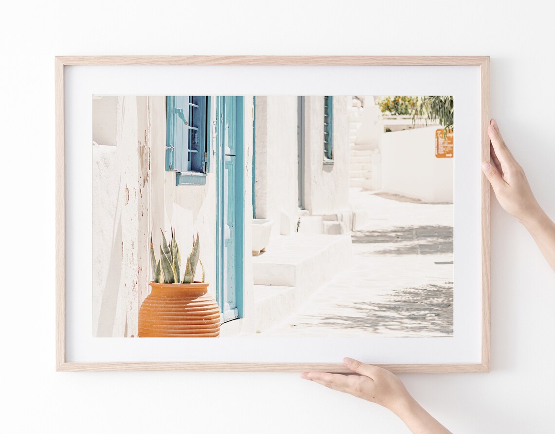 Oia Greece Travel Poster, Santorini Village - Image 2
