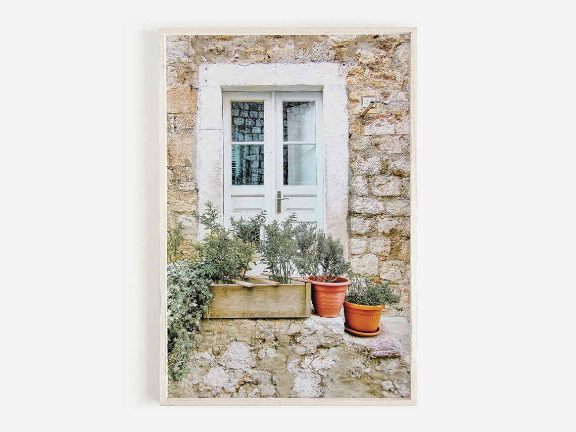 Croatia Village Print, Dubrovnik Travel Poster