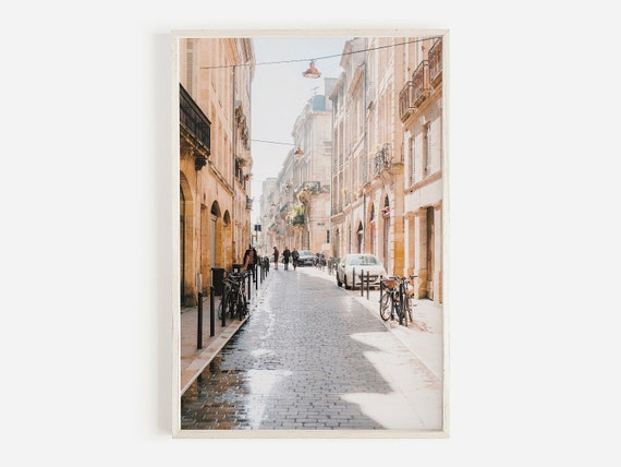 Paris City Street Travel Poster, France Architecture