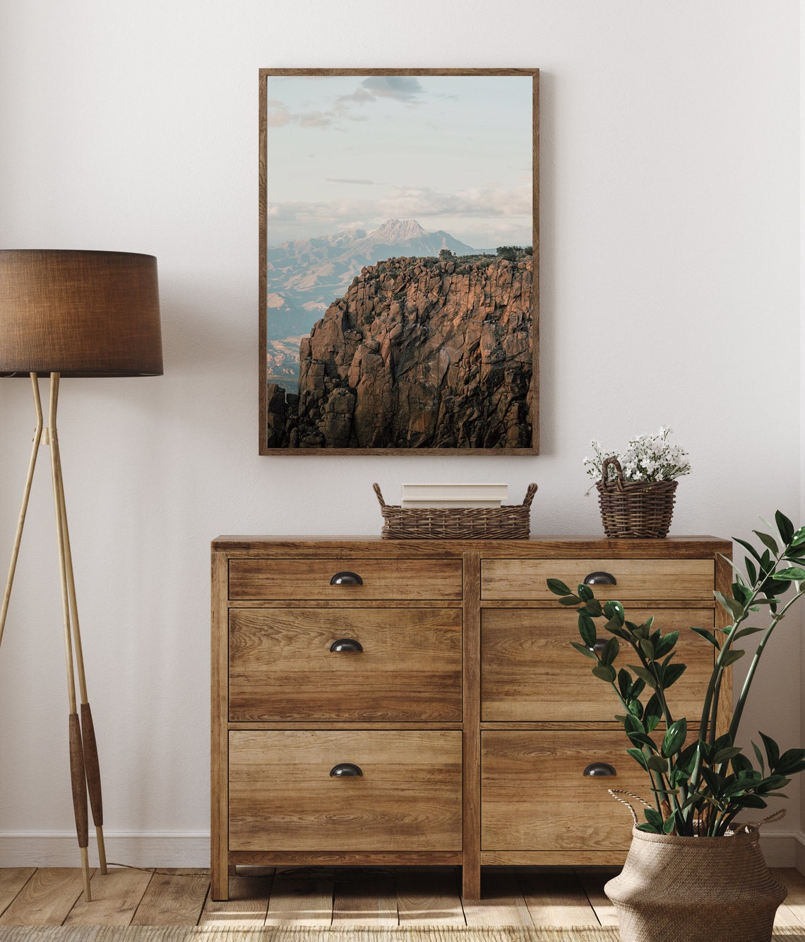 Four Peaks Arizona Rocky Cliff Desert Mountain Vista Travel Poster - Image 4