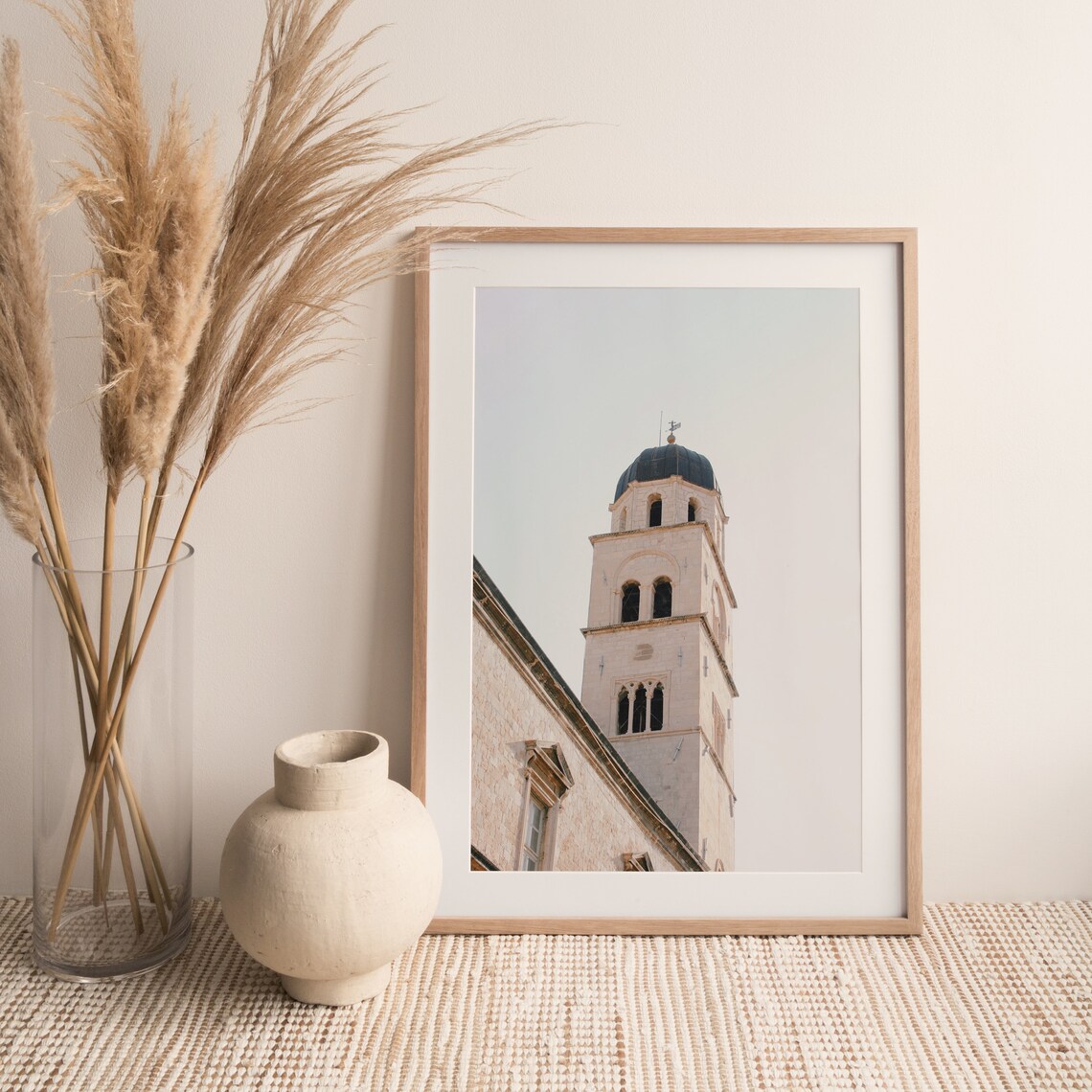 Dubrovnik Old Town Bell Tower Stradun Stone Croatia Landmark Poster - Image 3