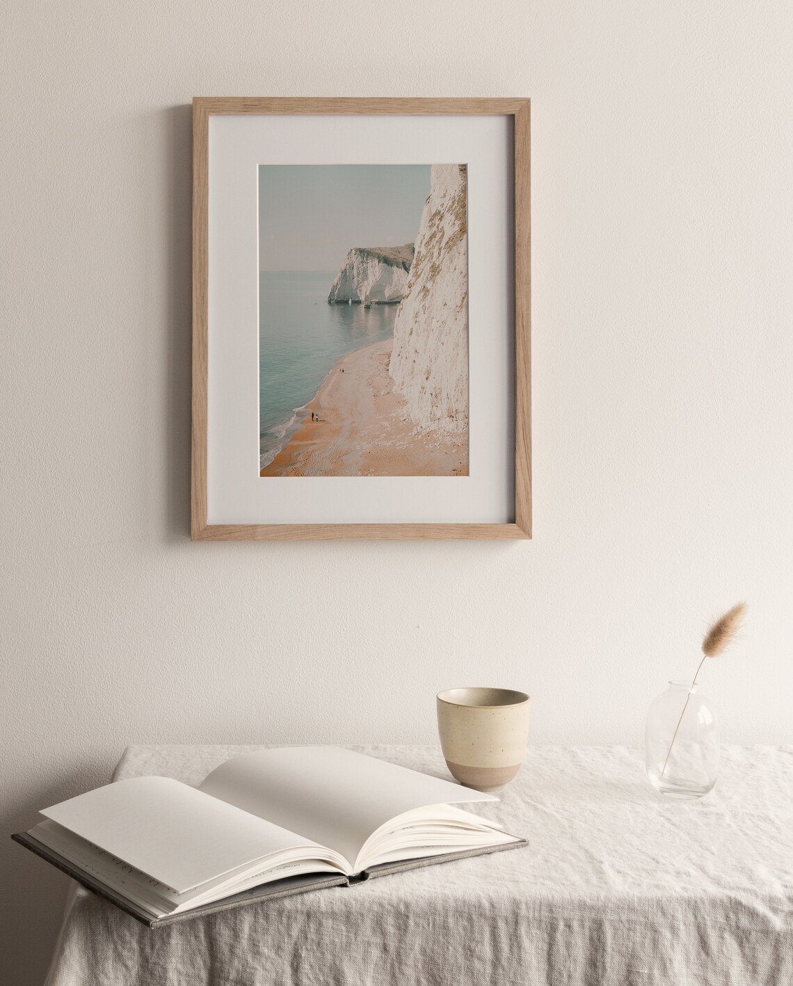 White Cliffs Ocean Print, Coastal Wall Art - Image 3