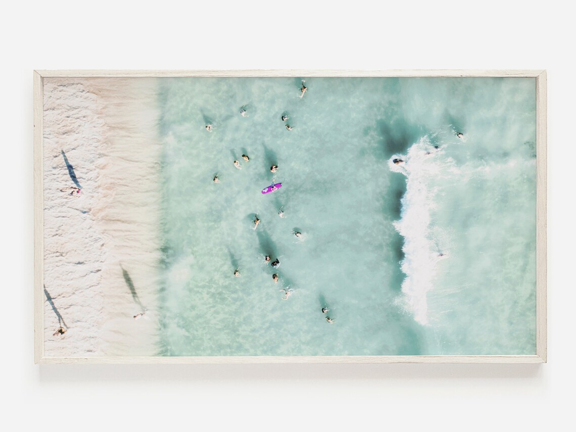 Ocean Waves Coastal Summer Surf Art Print