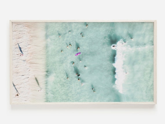 Ocean Waves Coastal Summer Surf Art Print