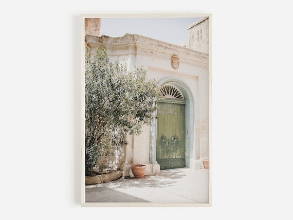 Olive Door Print, Puglia Italy Architecture Art