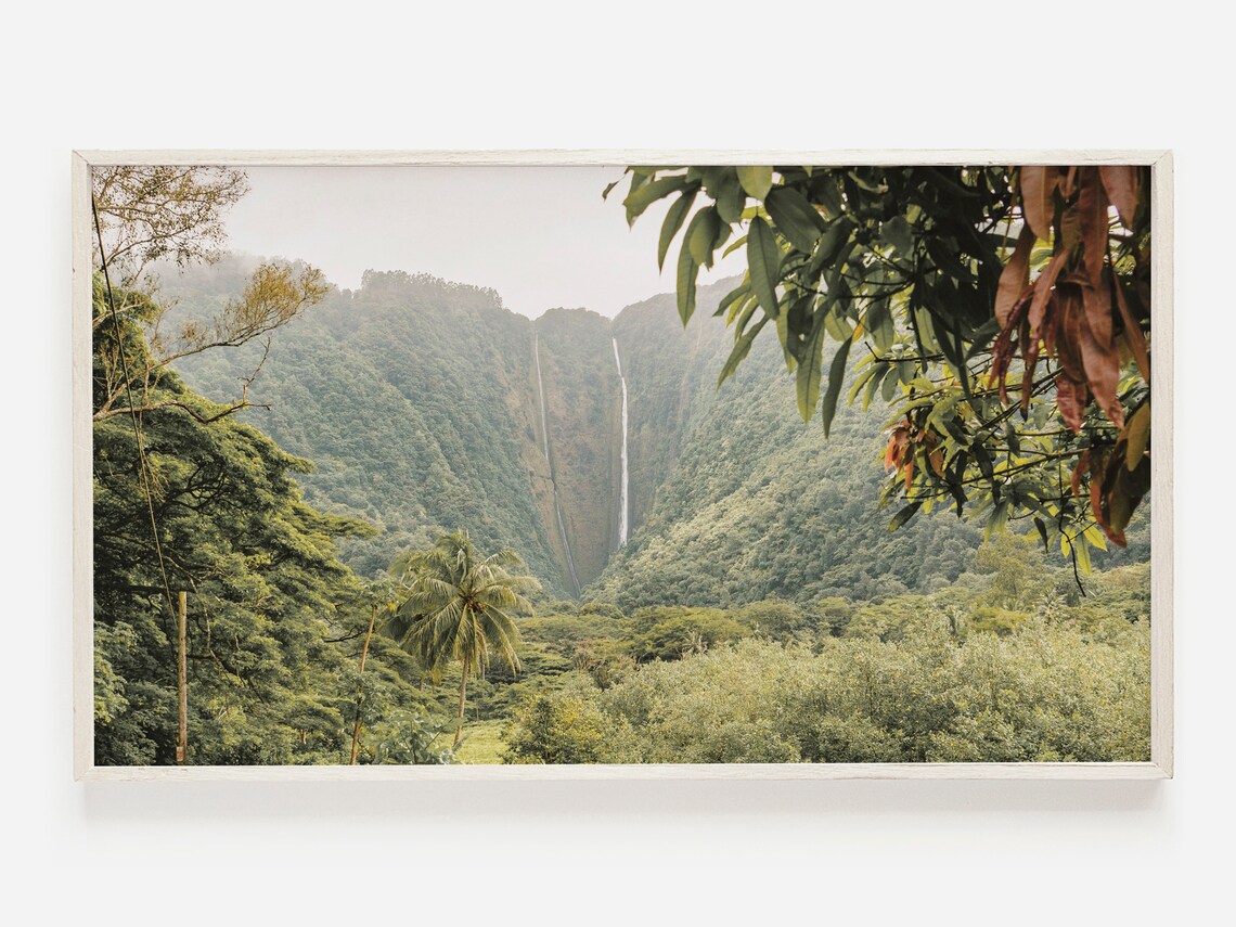Hawaii Landscape Tropical Jungle Art Print