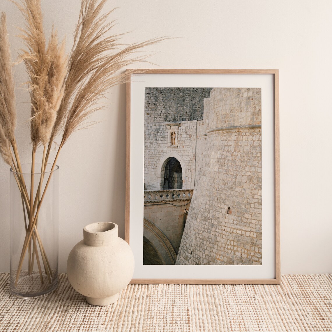Dubrovnik Ancient City Walls Stone Bastion Detail Croatia Poster - Image 3