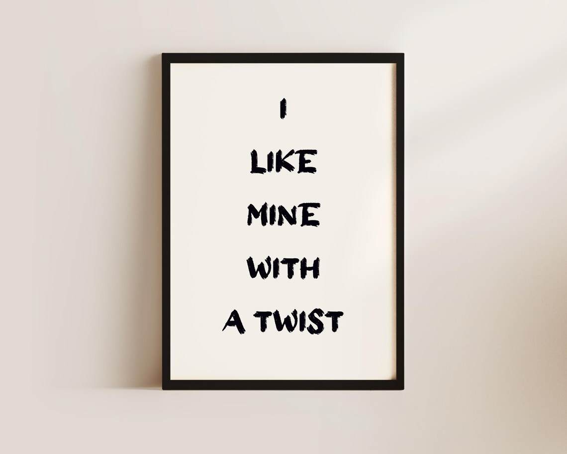 Book Wall Art Plot Twist Quote, Literary Decor