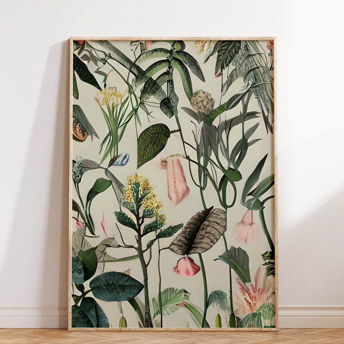 Botanical Wall Art Minimalist Tropical Decor Native Flowers Print Modern Botanical Art Plant Decor