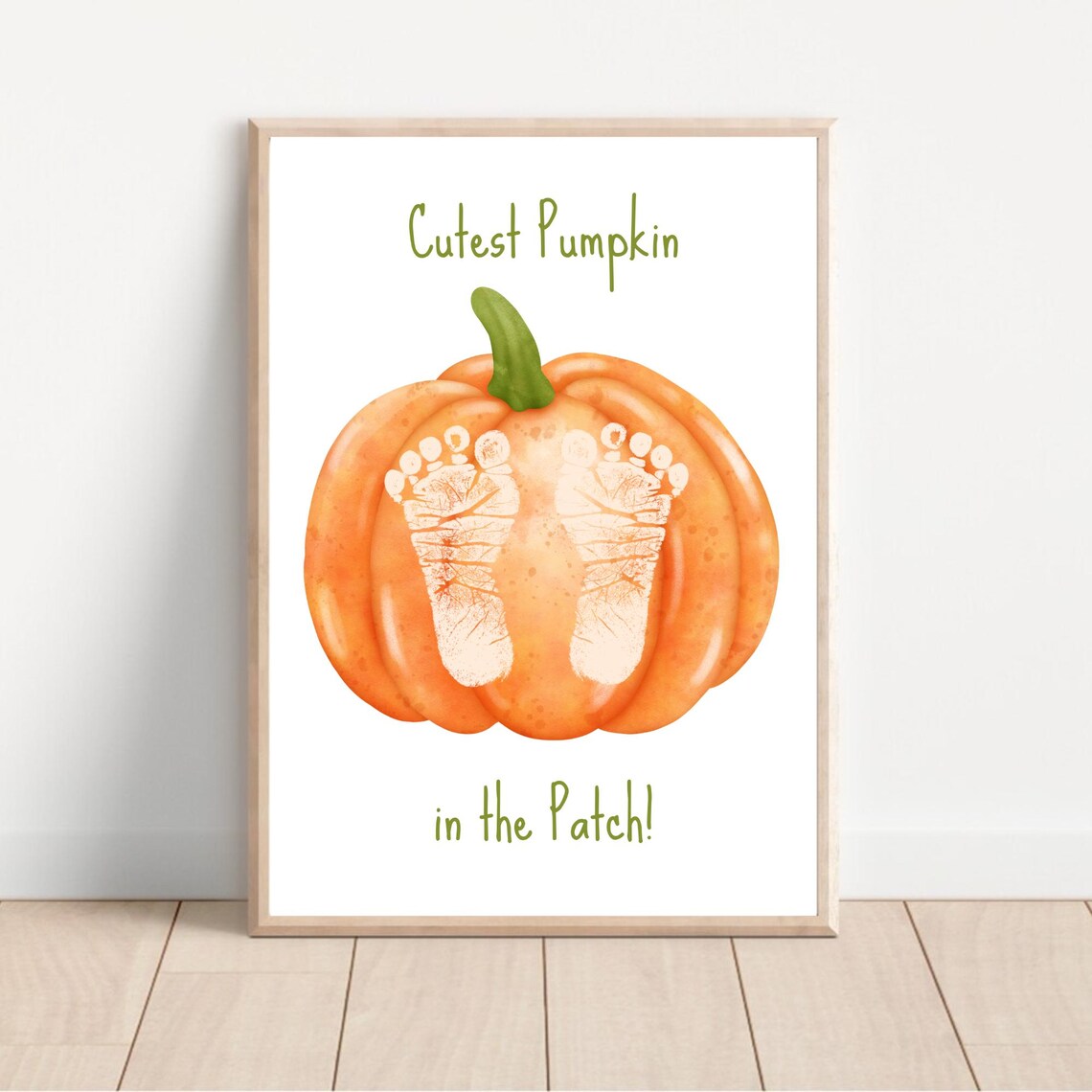 My First Autumn Keepsake Footprint Art Print - Image 2