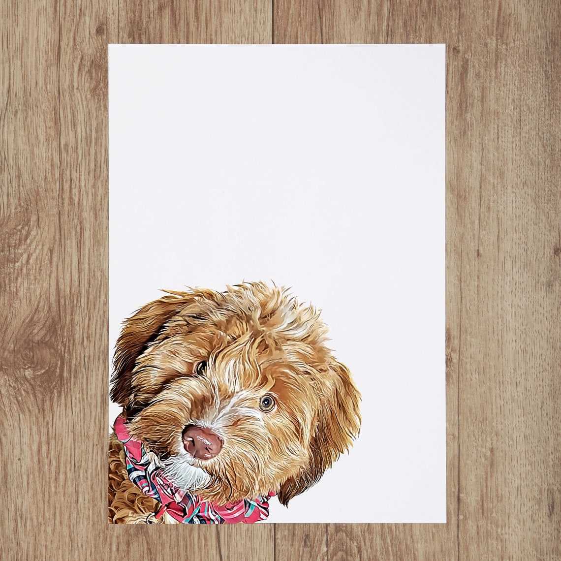Custom Pet Portrait From Photo Poster Print - Image 4