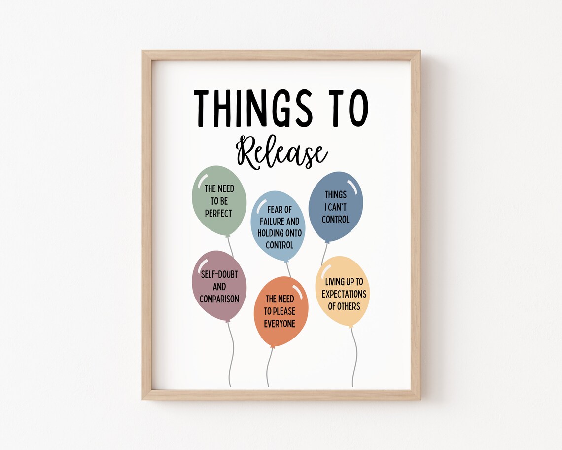 Therapist Office Decor Mental Health Quotes Art Print