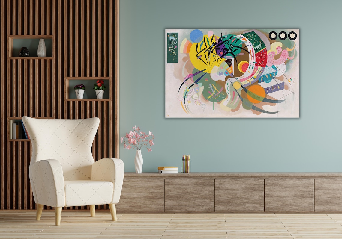 Wassily Kandinsky Dominant Curve 1924 Abstract Geometric Colorful Art Poster - Image 2