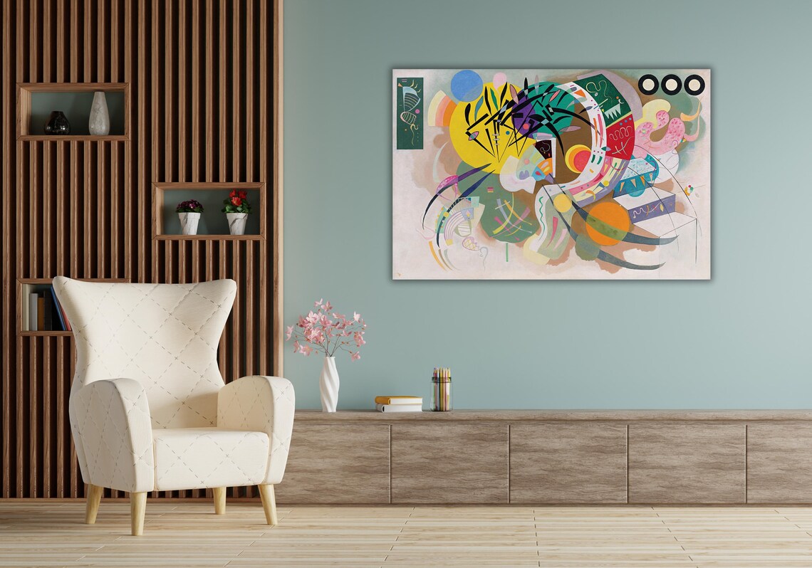 Wassily Kandinsky Wall Art Wassily Kandinsky Dominant Curve Art Print Abstract Art Poster Panel Home Wall Decor28 - Image 2