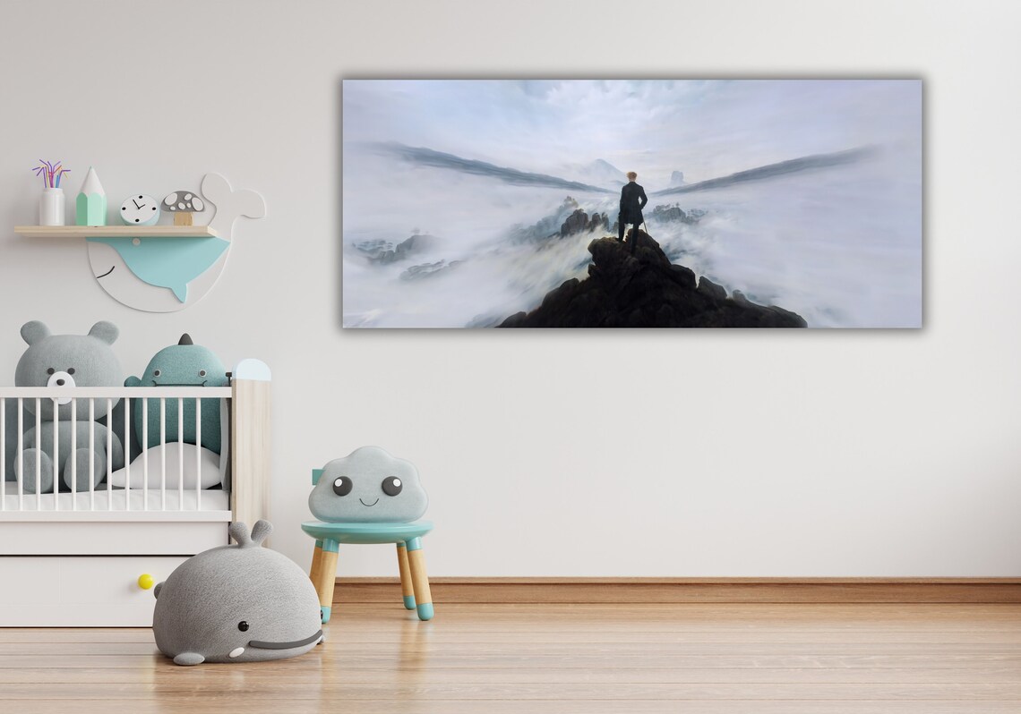 Caspar David Friedrich Wanderer Above the Sea of Fog Romantic Poster - Image 2