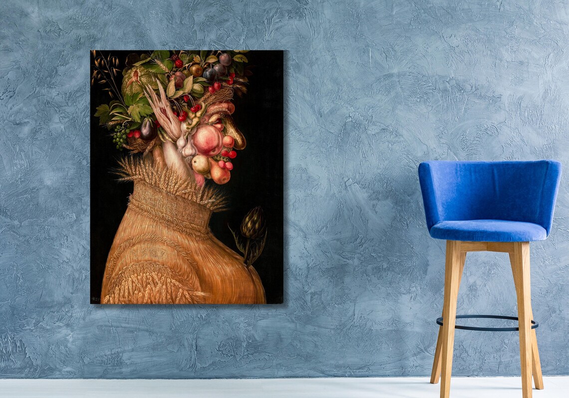 Arcimboldo Summer Fruit Face Composite Renaissance Masterpiece Art Poster - Image 3