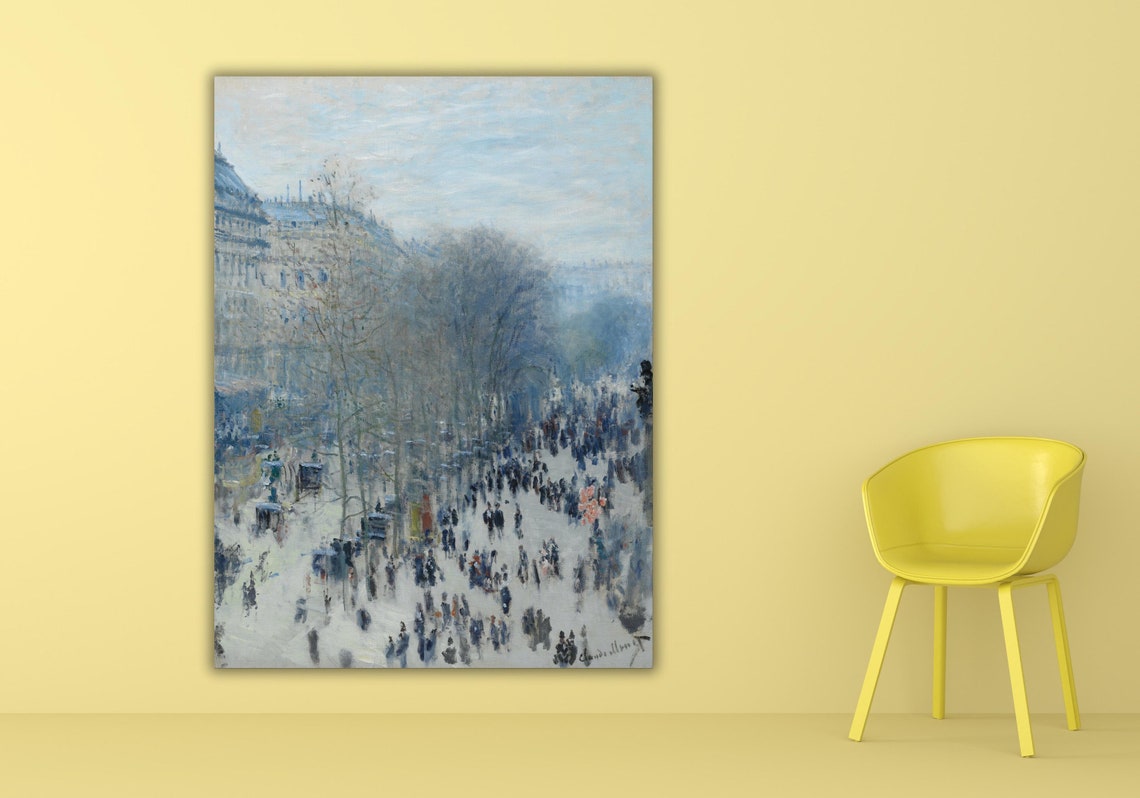 Claude Monet Boulevard des Capucines Snow Paris Winter Poster - Image 2