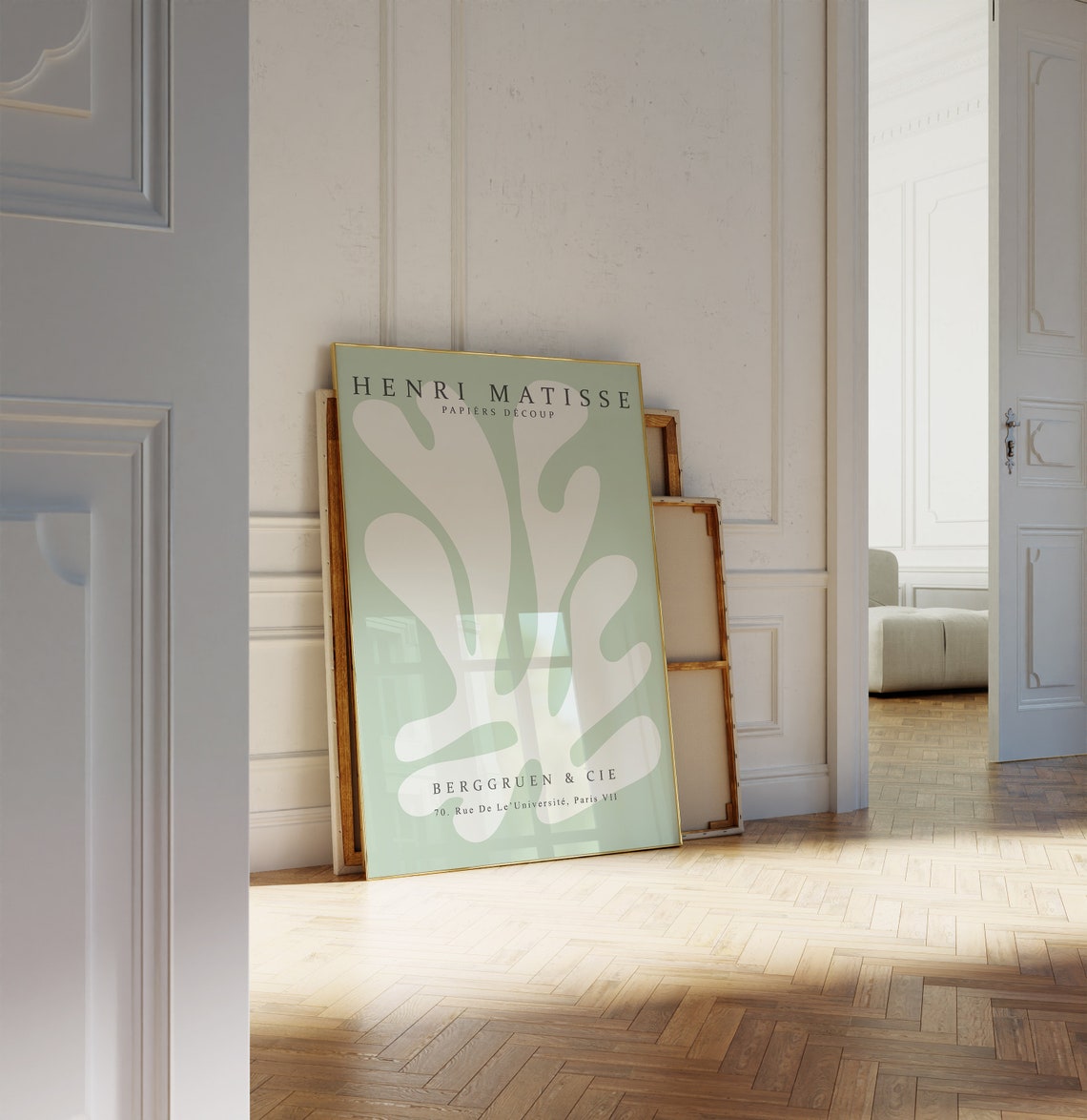 Henri Matisse Papiers Decoup Sage Green Berggruen Cut Out Poster - Image 2
