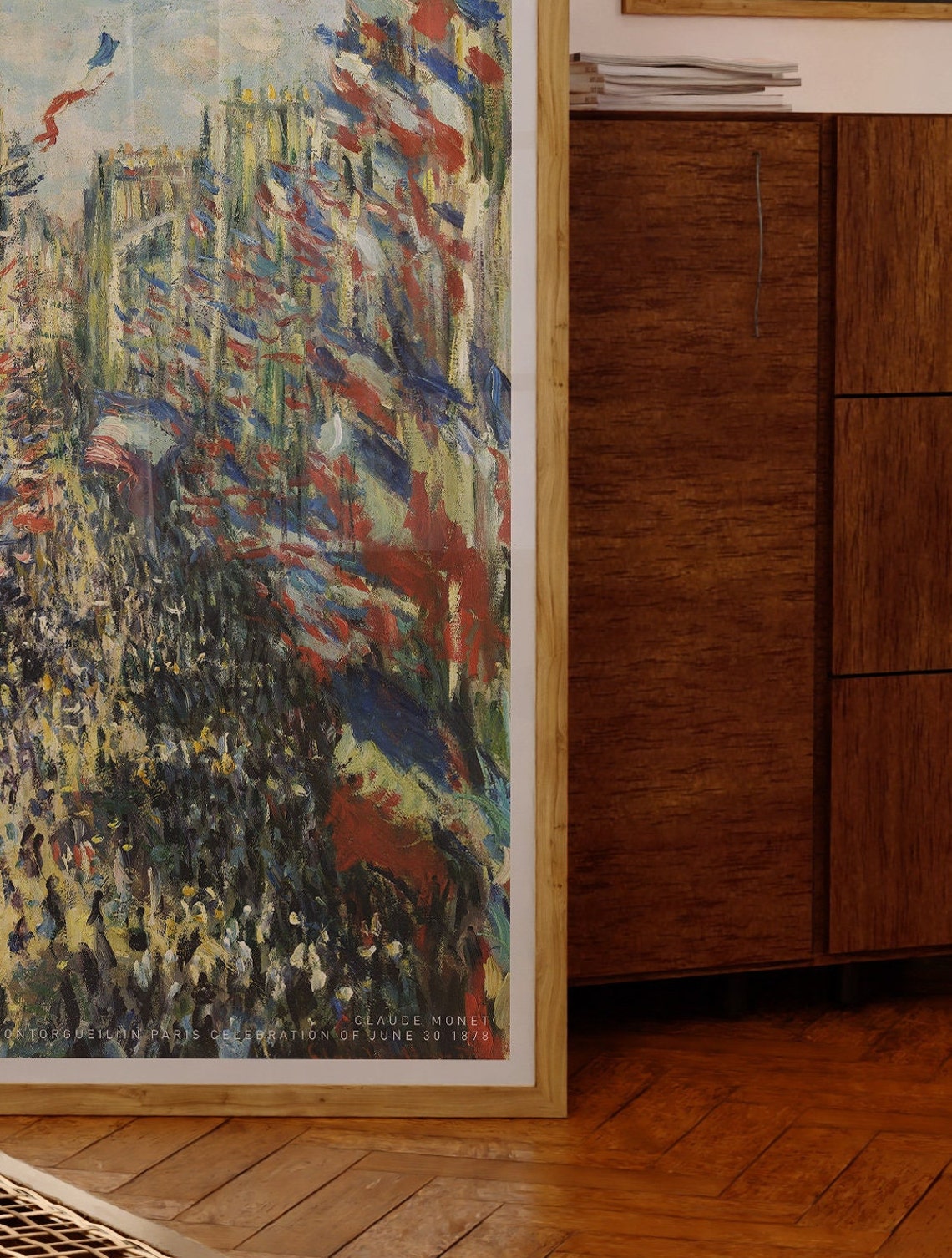 Claude Monet Rue Montorgueil Paris Flag Celebration 1878 Poster - Image 2