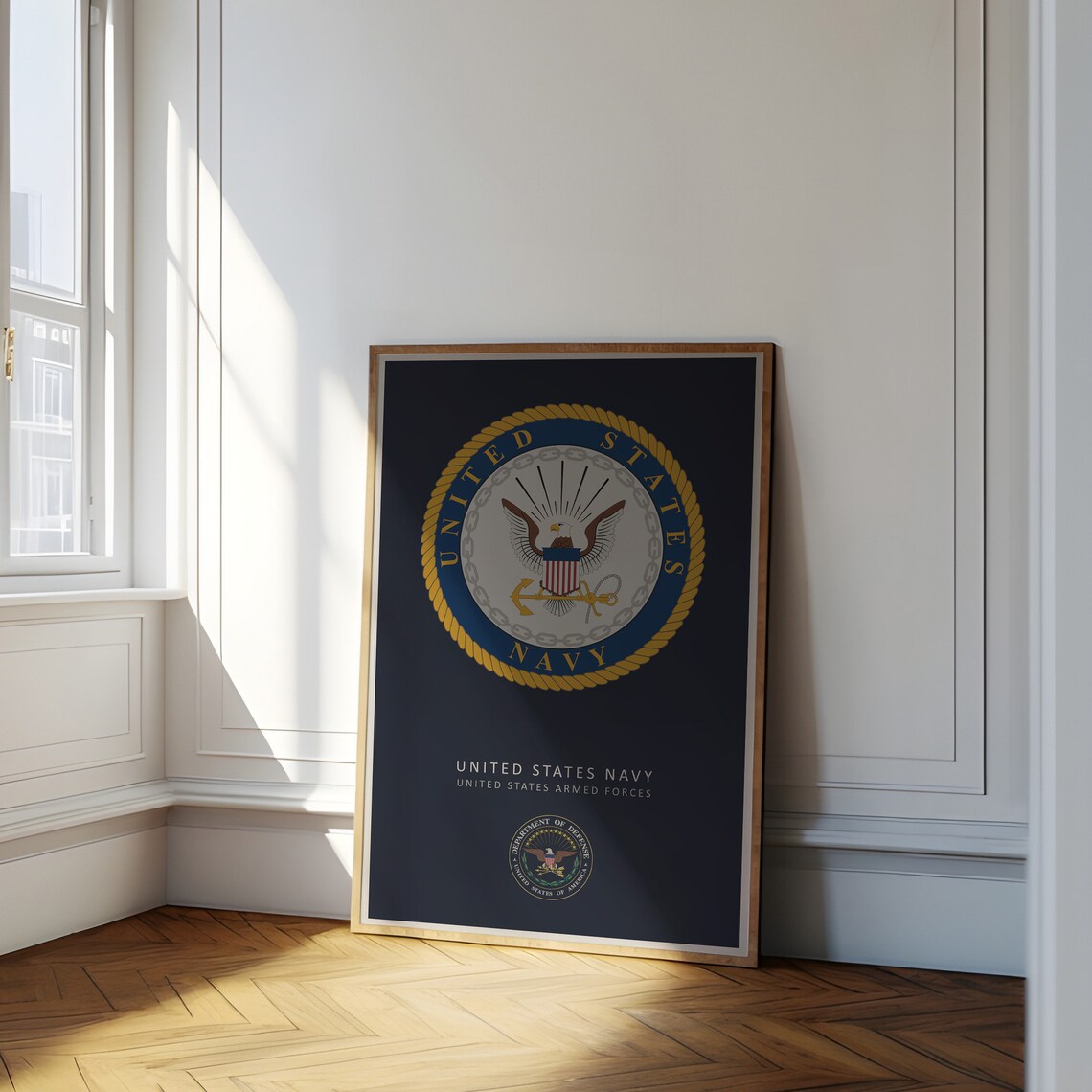 United States Navy Minimalist Art Print - Image 4