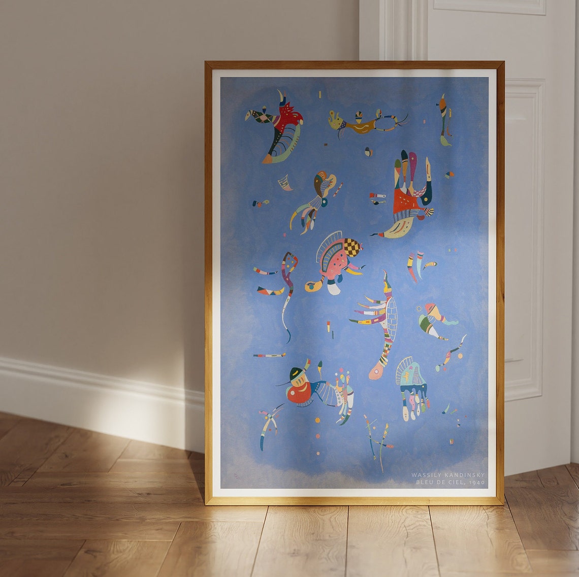 Wassily Kandinsky Bleu De Ciel 1940 Sky Blue Creatures Poster - Image 4
