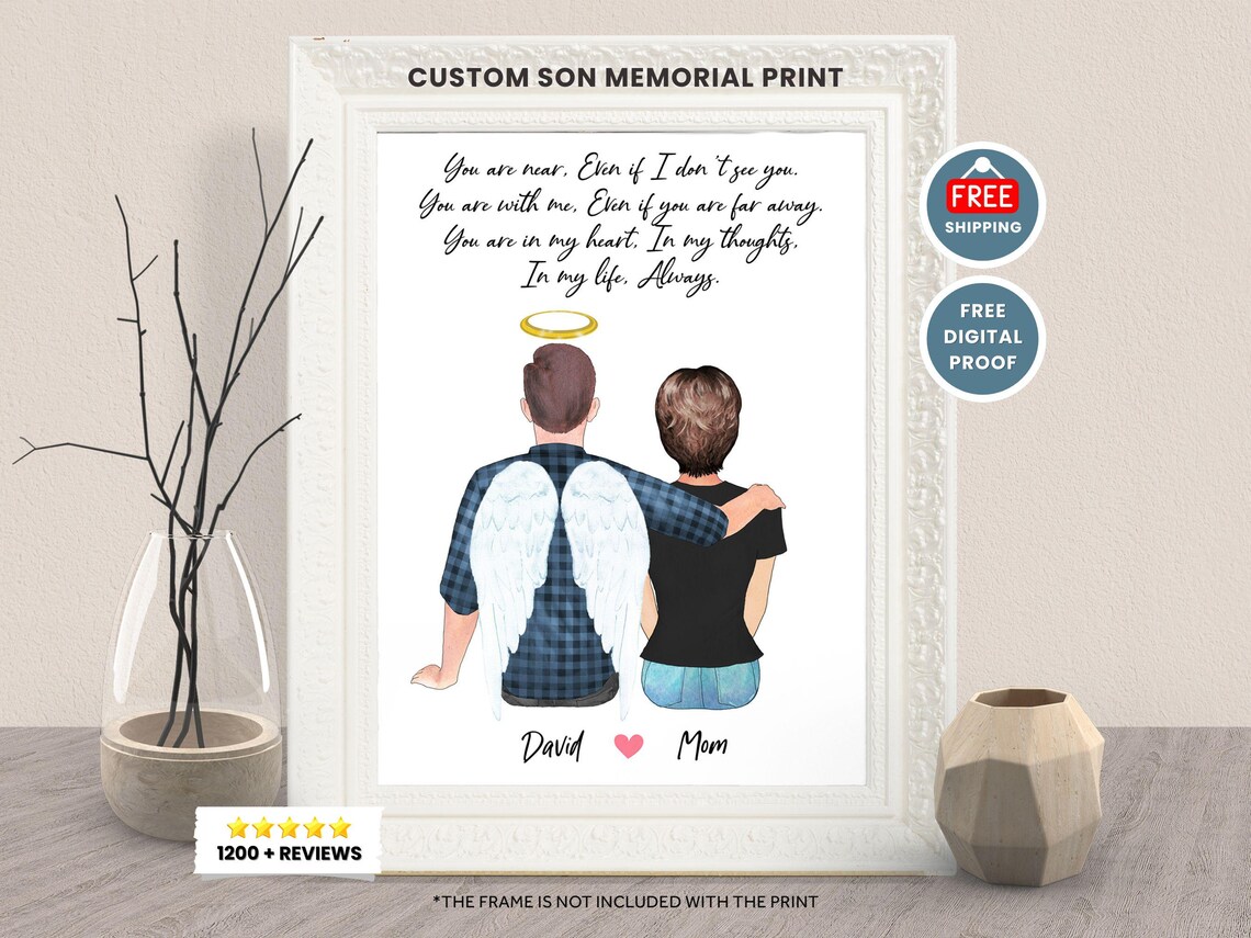 Custom Loss Of Son Memorial Remembrance Print
