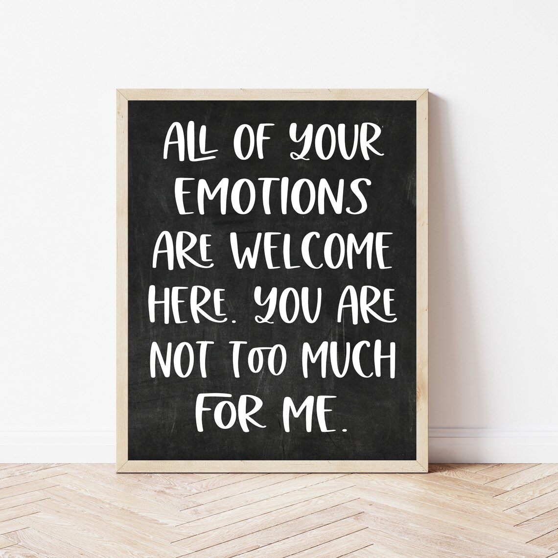 Emotions Poster, Therapy Office Wall Art Print