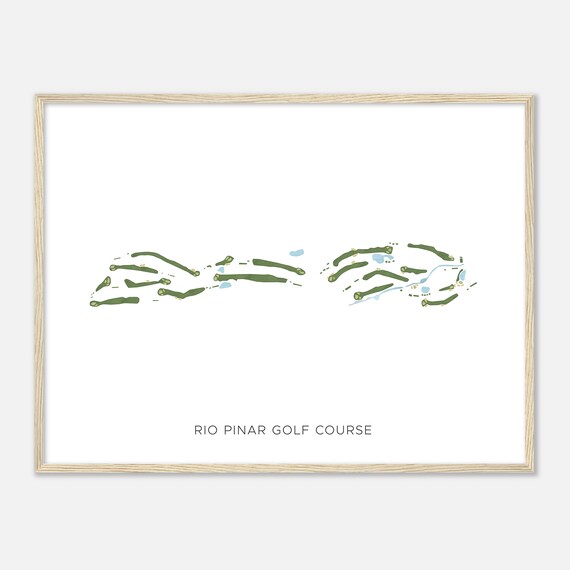 Rio Pinar Golf Course Florida Modern Watercolor Map Golfer Gift Golf Wall Art Golf Poster Print Course Layout