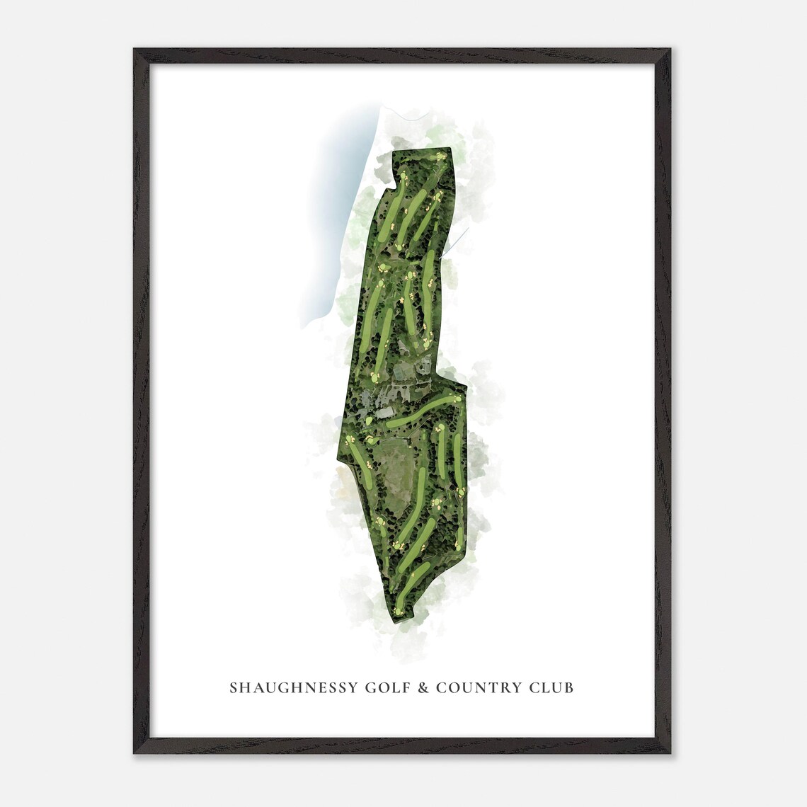 Shaughnessy Golf Country Club In Canada Watercolor Map - Image 2