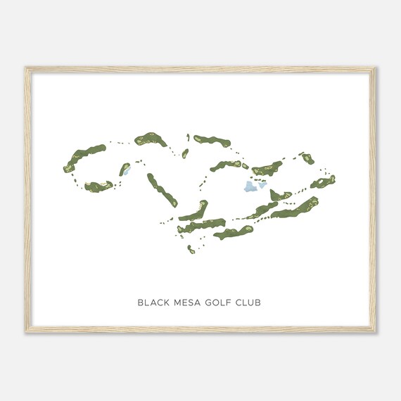 Black Mesa Golf Club New Mexico Modern Watercolor Map Golfer Gift Golf Wall Art Golf Poster Print Course Layout