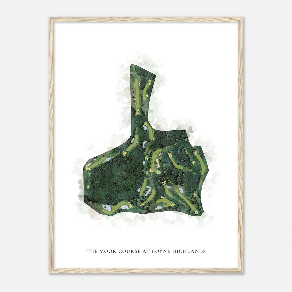 The Moor Course at Boyne Highlands Michigan Classic Watercolor Poster
