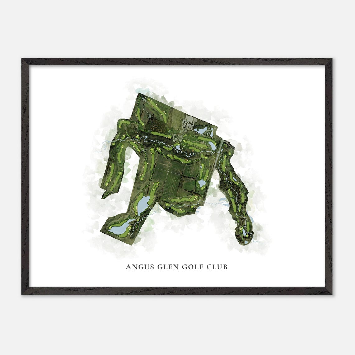 Angus Glen Golf Club Markham Canada Classic Watercolor Map Poster - Image 4