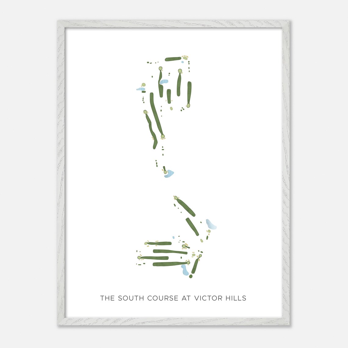 The South Course at Victor Hills Victor New York Modern Watercolor Poster - Image 2