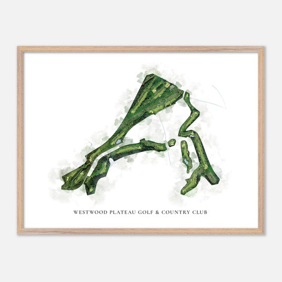 Westwood Plateau Golf Country Club In Coquitlam Canada Classic Watercolor Map Golfer Gift Golf Wall Art Golf Poster Print